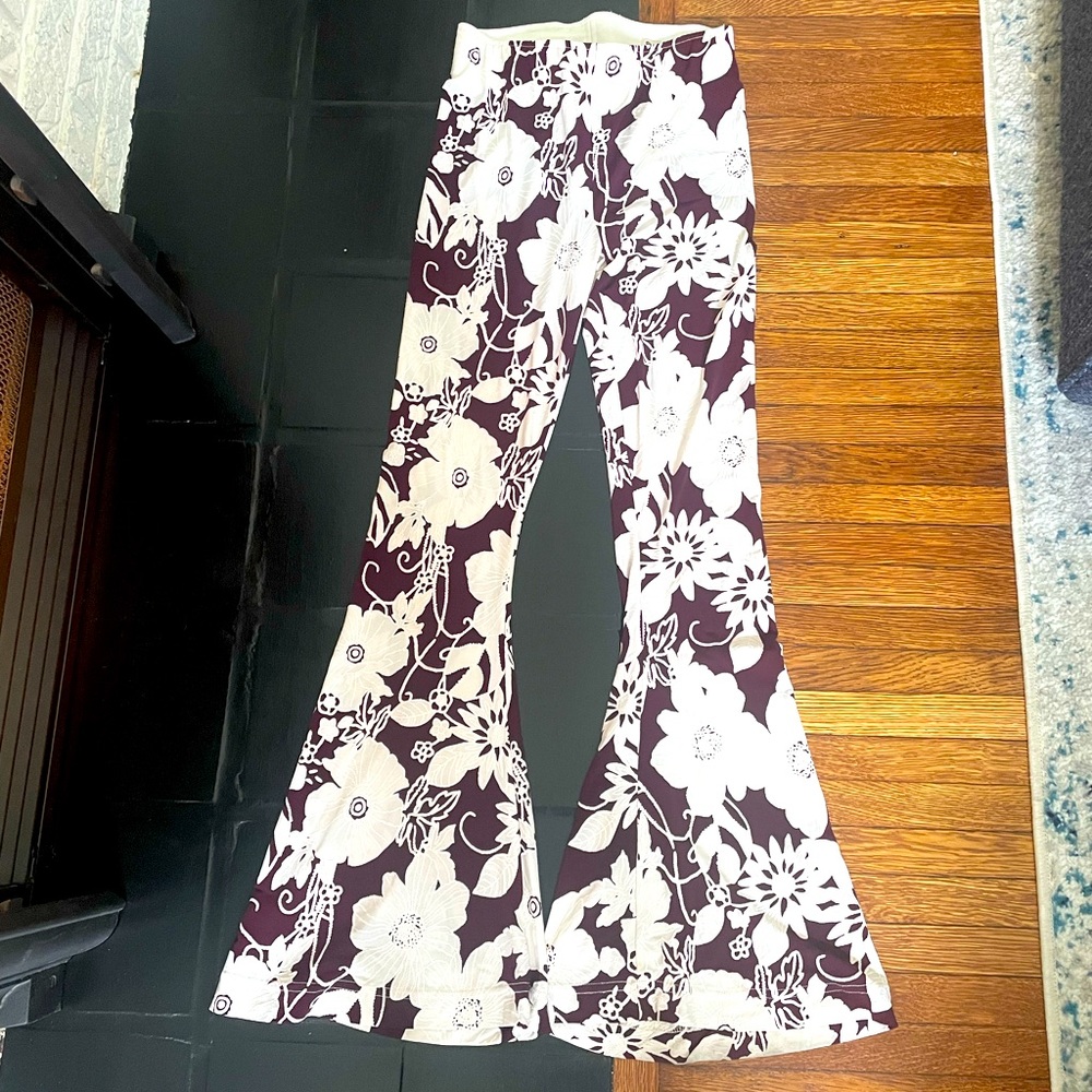 Show Me Your Mumu Flared Embroidered Pants